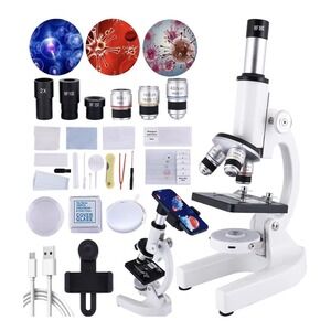 Herwicm Compound Triocular Microscope 40X-5000X Magnification, Research Grade